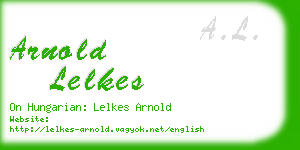 arnold lelkes business card